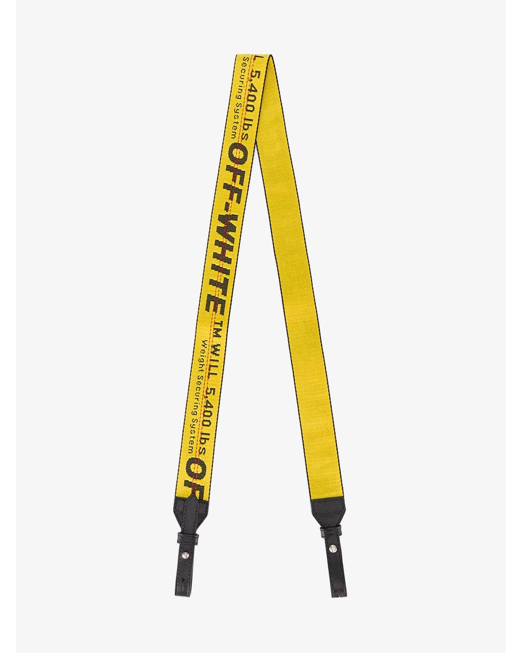 Off-White c/o Virgil Abloh Yellow Industrial Belt Strap | Lyst